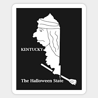 A funny map of Kentucky Sticker